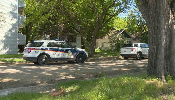Saskatoon police say a teenage boy was found with a gunshot wound in the Pleasant Hill neighbourhood on Wednesday.