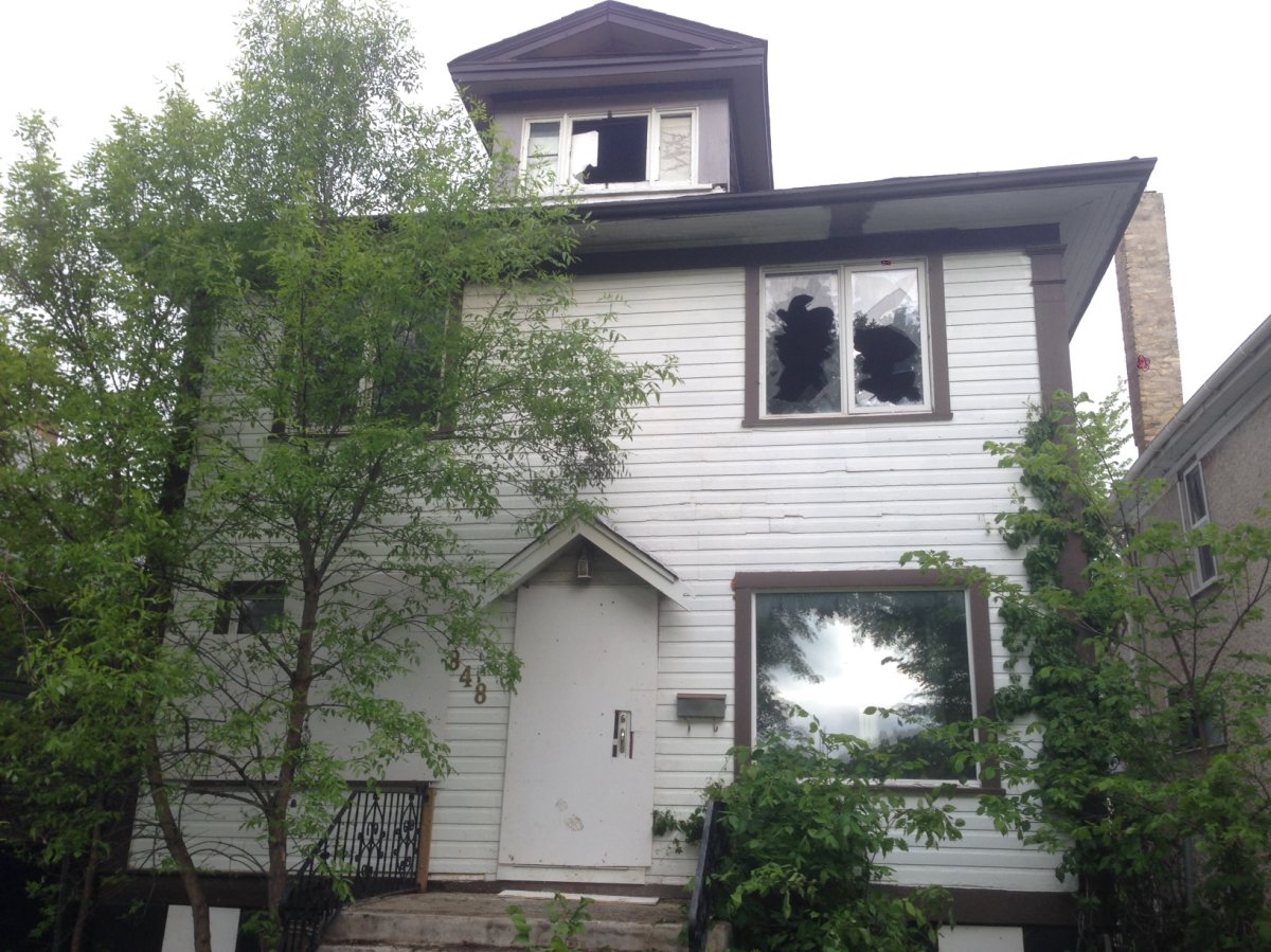 The fire broke out Monday evening at 848 Banning St. Crews said five pets died in the fire. 