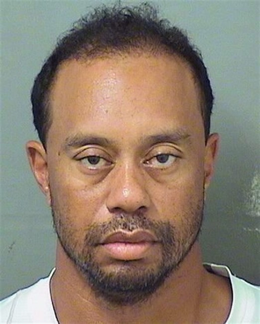 This image provided by the Palm Beach County Sheriff's Office on Monday, May 29, 2017, shows Tiger Woods. Police in Florida say Tiger Woods has been arrested for DUI. The Palm Beach County Sheriff‚Äôs Office says on its website that the golf great was arrested Monday and booked at about 7 a.m.