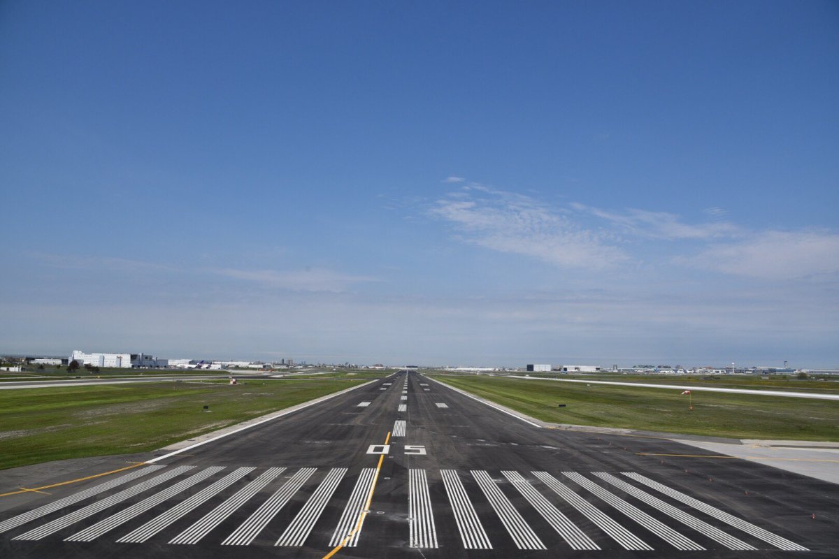 Runway 05/23 at Pearson airport is pictured in a social media post on May 16, 2017.
