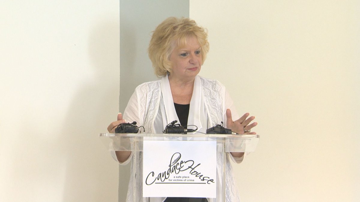 Wilma Derksen announces the opening of the Candace House named after her daughter, Candace Dersken.