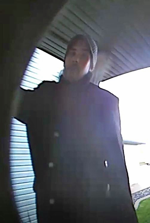 Surveillance video photo of one of the three men suspected of trying to break in to a home in Stony Plain, Alta. May 15, 2017.
