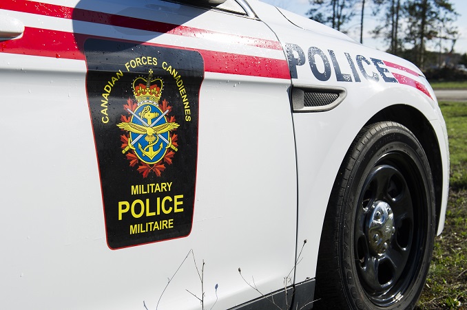 Military Police stock photos taken in Canadian Forces Base (CFB) Borden, Ontario on April 21, 2017.                                                                                                