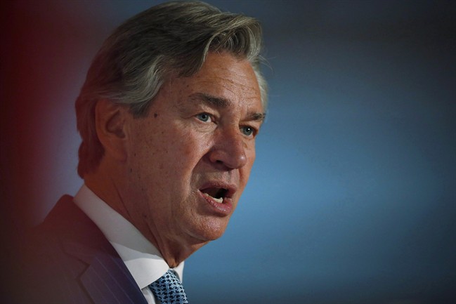 Former Canadian ambassador to the United States Gary Doer speaks about Canada/US relations after the election of Donald Trump as US president elect at a Chamber of Commerce luncheon in Winnipeg, Wednesday, November 9, 2016. Doer has been tabbed to play hardball for Alberta's softwood lumber industry in Washington.