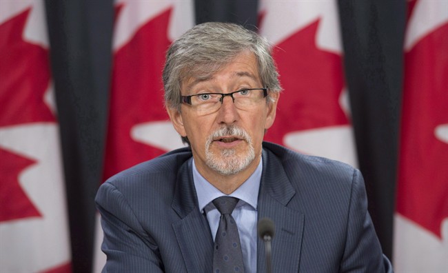 Privacy commissioner Daniel Therrien is seen during a press conference in Ottawa, Tuesday, September 27, 2016. 