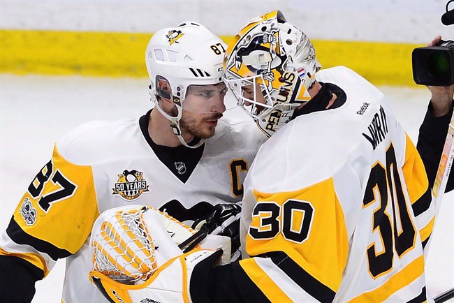Sidney Crosby (87) and Matt Murray (30) are two of Pittsburgh's key playoff performers. 