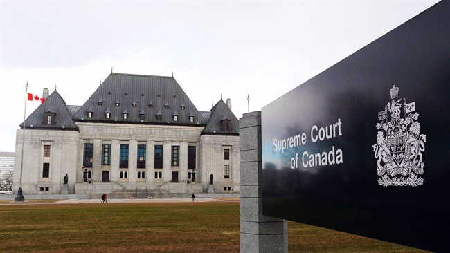 The Supreme Court of Canada in Ottawa is shown on Tuesday, April 14, 2015. THE CANADIAN PRESS/Sean Kilpatrick.