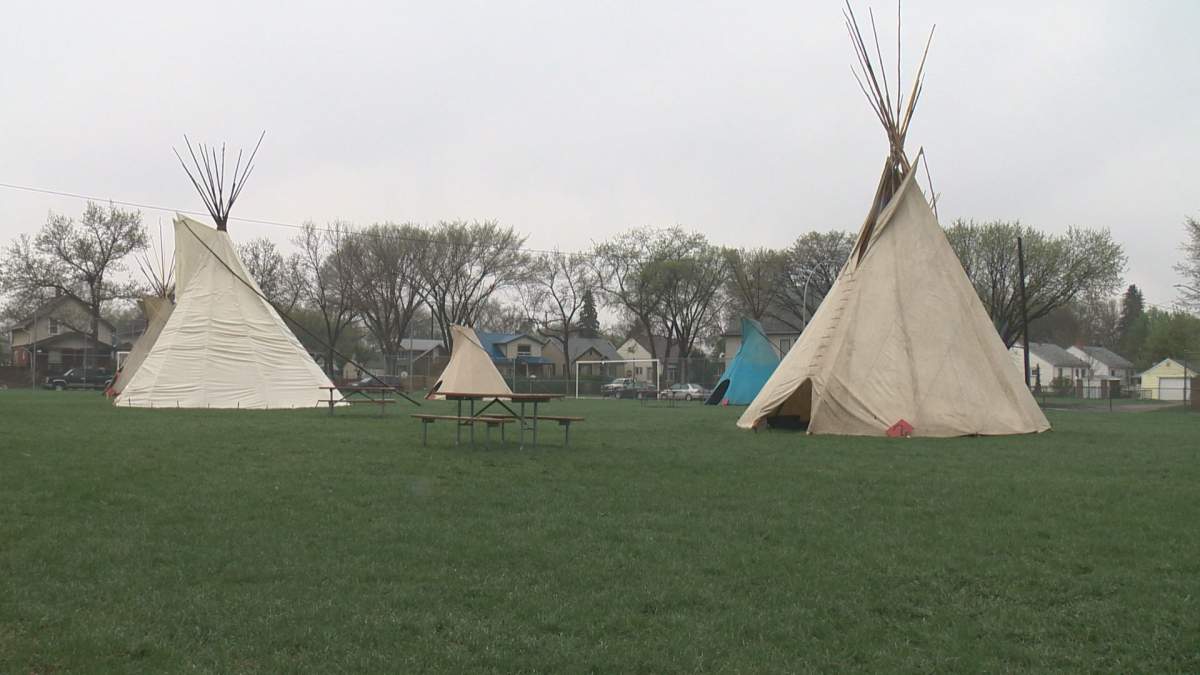 An indigenous culture camp has taken over Parkdale School.