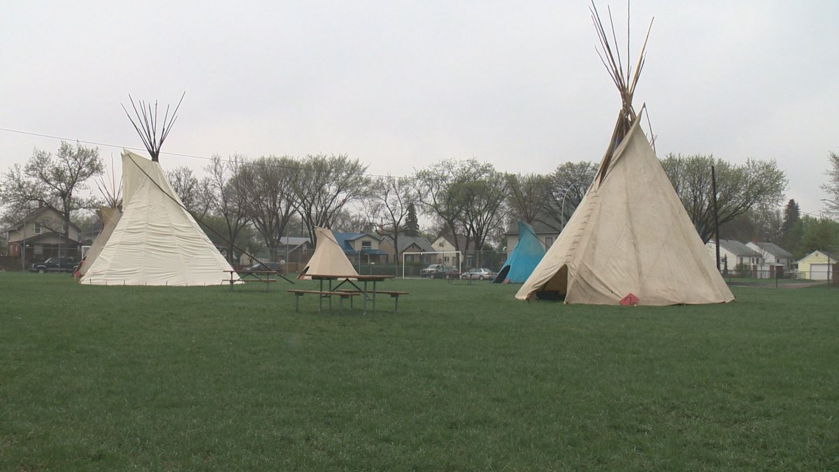 An indigenous culture camp has taken over Parkdale School.
