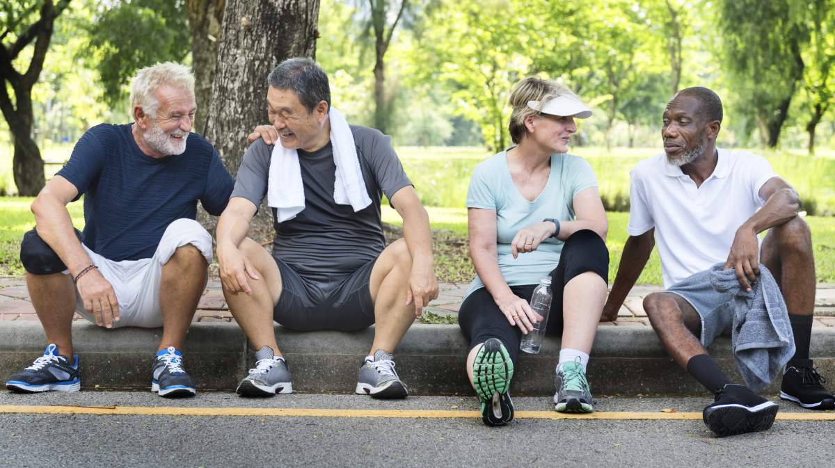 Being physically active is the best way for seniors to avoid falls - image