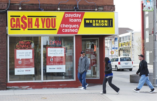 A new report gives Ontario an "F" for capping interest rates at payday loan companies.