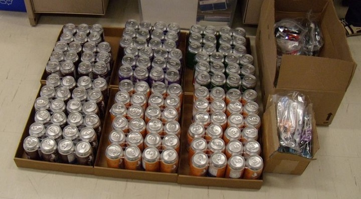 Edible cannabis products seized after a search warrant was executed. Toronto Police/Handouts.