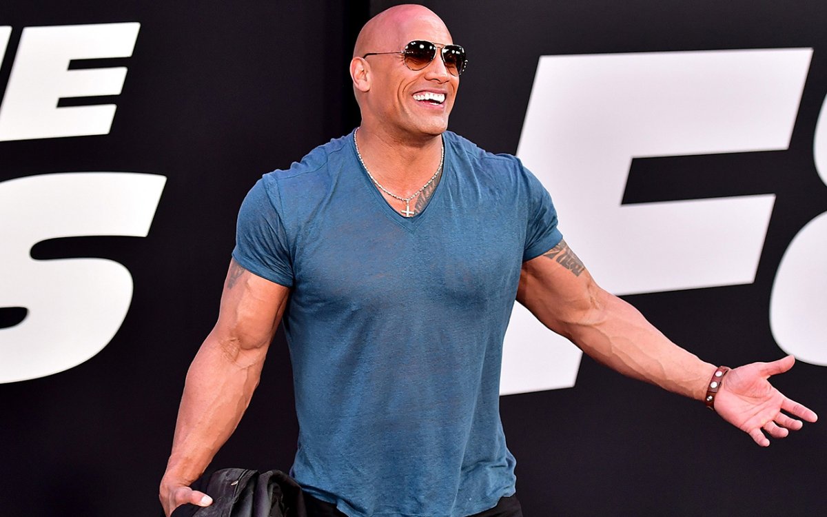 Dwayne Johnson attends 'The Fate Of The Furious' New York premiere at Radio City Music Hall on April 8, 2017 in New York City.