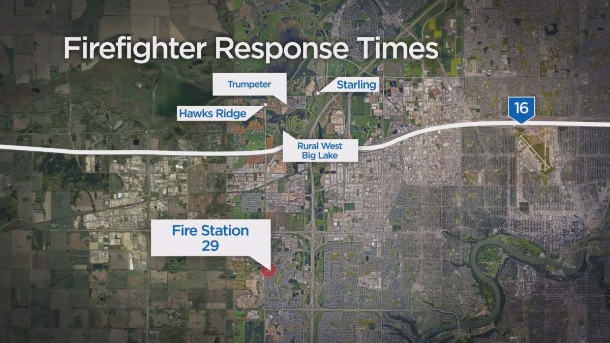 On average, it takes 11 minutes for fire crews to reach some of Edmonton’s most westerly neighbourhoods.