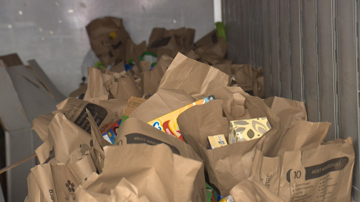 Volunteers were looking to collect 100,000 pounds of food to restock the Saskatoon Food Bank warehouse.