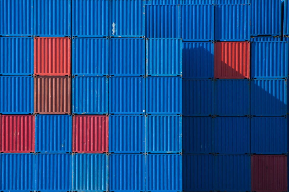 A file photo of shipping containers.