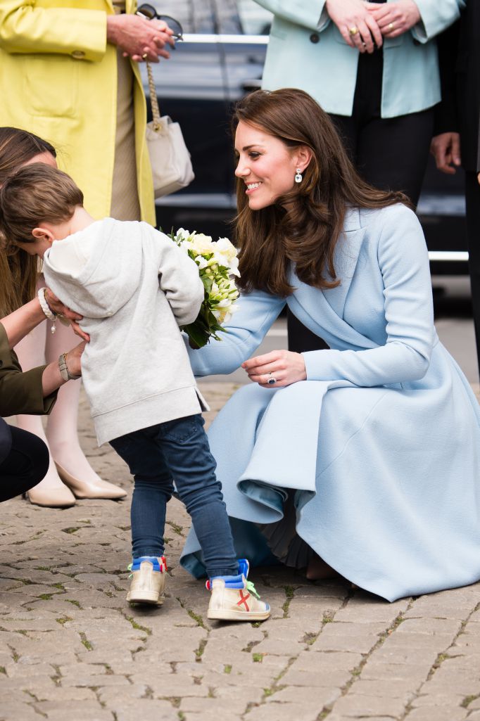 Kate Middleton comforts crying boy during trip to Luxembourg - image