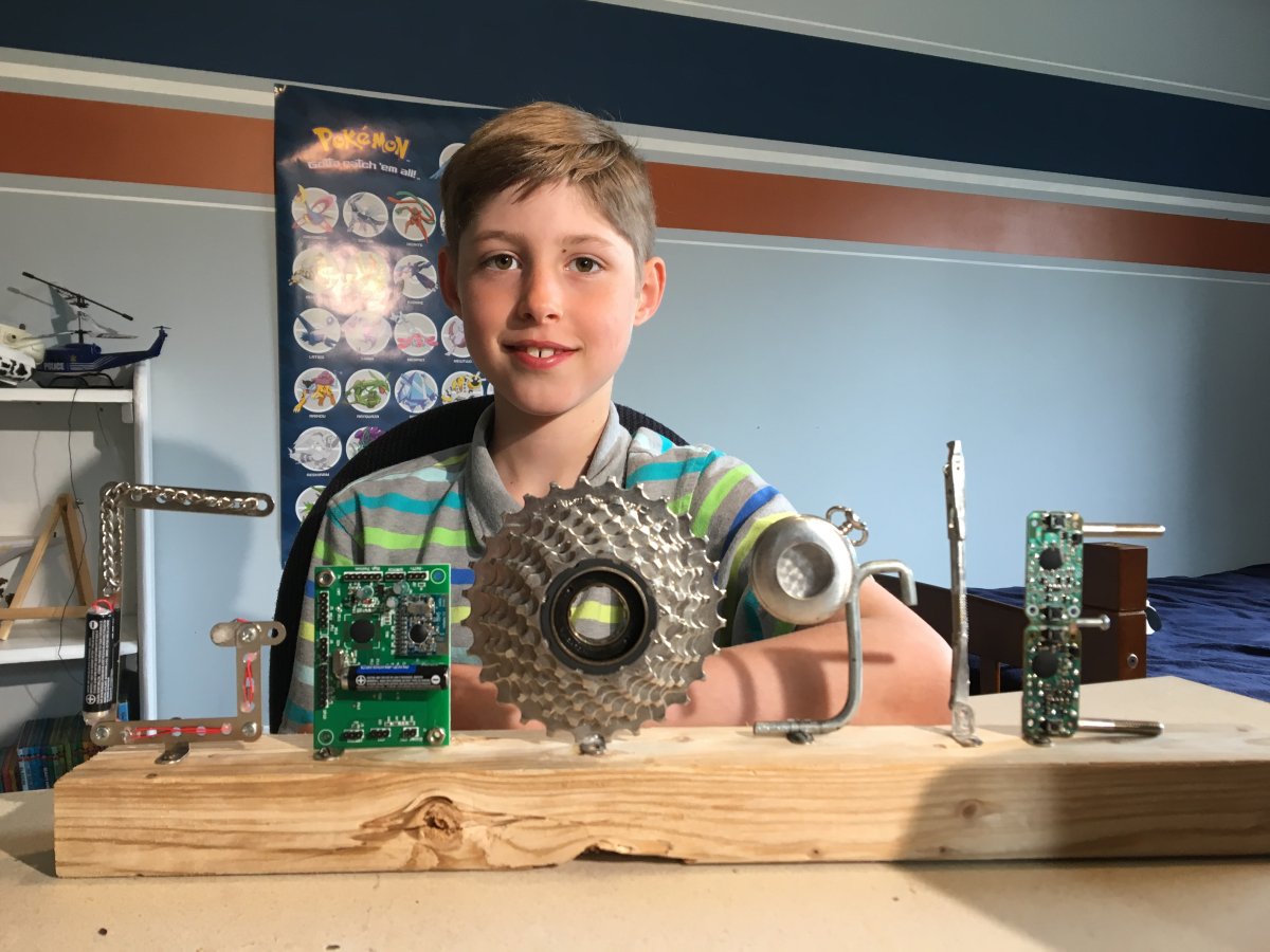 Wesley Babin, 9, was one of the grade group winners in the Doodle 4 Google Canada competition.