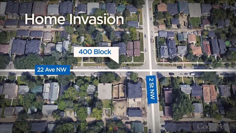 Calgary police investigate a home invasion in the 400 block of 22 Avenue N.W. on Wednesday, May 17, 2017. 