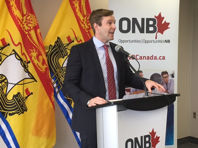FILE: Premier Brian Gallant at a news conference announcing marketing analytics consulting firm Cardinal Path would be creating up to 100 jobs in Saint John over the next five years.