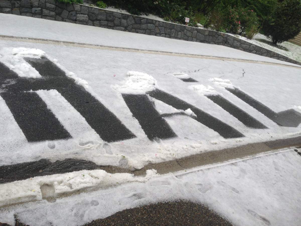 Freak spring hailstorm blankets Metro Vancouver in ‘snow’ - image