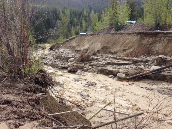 Road washed out near Brenda Mines, repair work underway - Okanagan ...