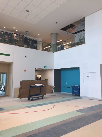Construction is nearing completion on Joseph Brant Hospital's new patient tower.