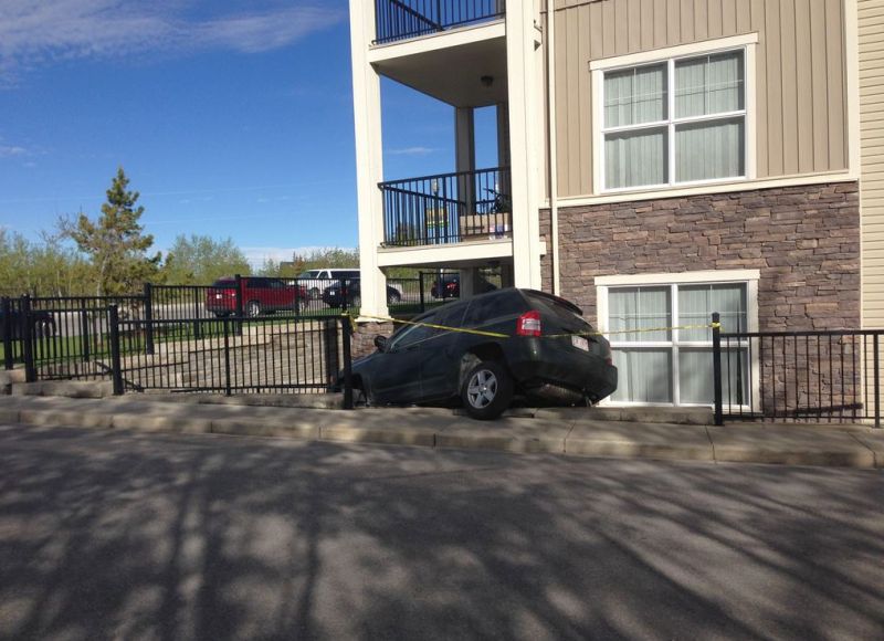 Police respond to a collision on St Moritz Drive S.W. at around 7 a.m. on Thursday, May 18, 2017. 