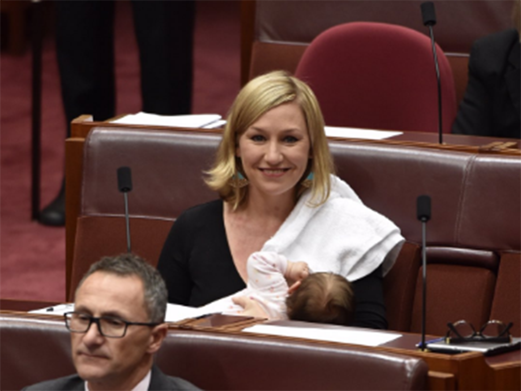 Australian senator Larissa Waters made history when she breastfed her daughter during a parliamentary session. 