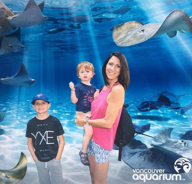 Global Saskatoon’s Lisa Dutton during a recent vacation with her boys at the Vancouver Aquarium.