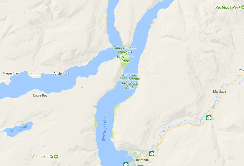 Tug boat sinks on Shuswap Lake; Interior Health cautions water users - image