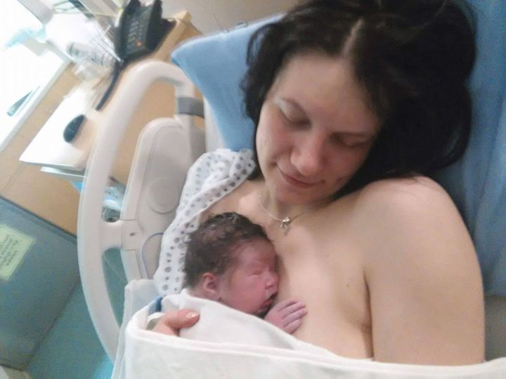 A photo of Michelle Rice and a baby that was uploaded to Facebook on March 21, 2017.