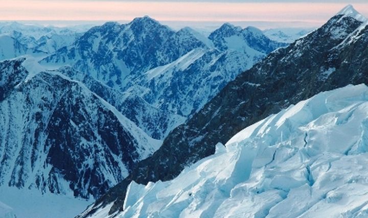 A file photo of the King Trench route of Mount Logan.