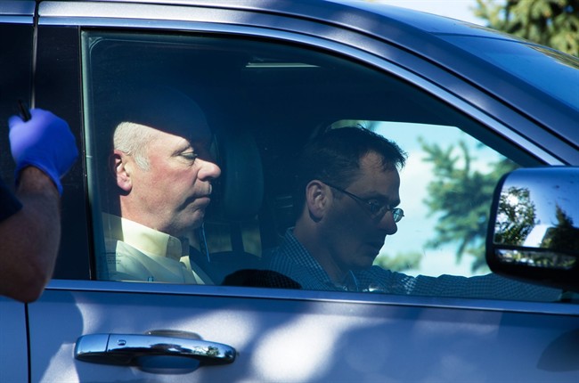 Montana Republican candidate Greg Gianforte, seen here in a vehicle, reportedly "body-slammed" a reporter on the eve of the state’s special election.