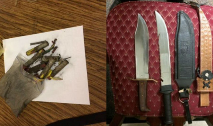 Union County Sheriff’s Office said a 16-year-old student was found with knives, a bottle of flammable liquid, some fireworks, a dismantled shotgun shell in a backpack and a “hit list” of names of multiple individuals.