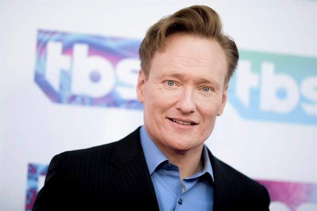 In this May 24, 2016 file photo, Conan O'Brien attends "A Night Out With" FYC Event held at The Theatre at Ace Hotel in Los Angeles.