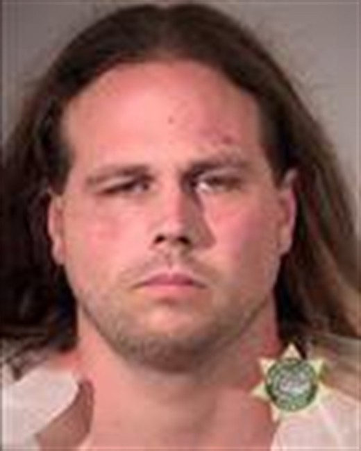This booking photo provided by Multnomah County Sheriff\’s Office shows Jeremy Joseph Christian. Authorities on Saturday, May 27, 2017 identified Christian as the suspect in the fatal stabbing of two people on a Portland light-rail train in Oregon.