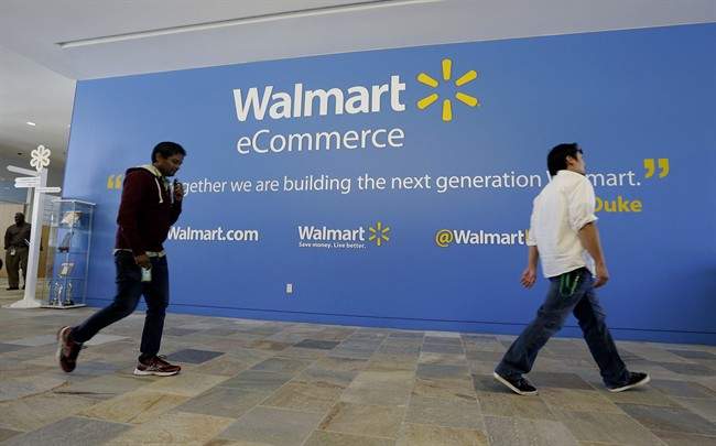 File photo. WalMart Canada will be working with a Vancouver grocery delivery company to start delivering groceries in the Lower Mainland.