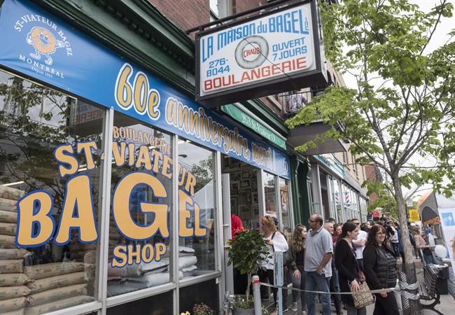 Robert Morena of St-Viateur Bagel says a new filter from Europe will soon arrive that will ensure the air around his store is safe to inhale, Tuesday, September 26, 2017.