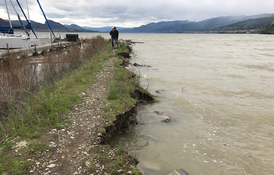 High water and erosion put Penticton marina at risk - image