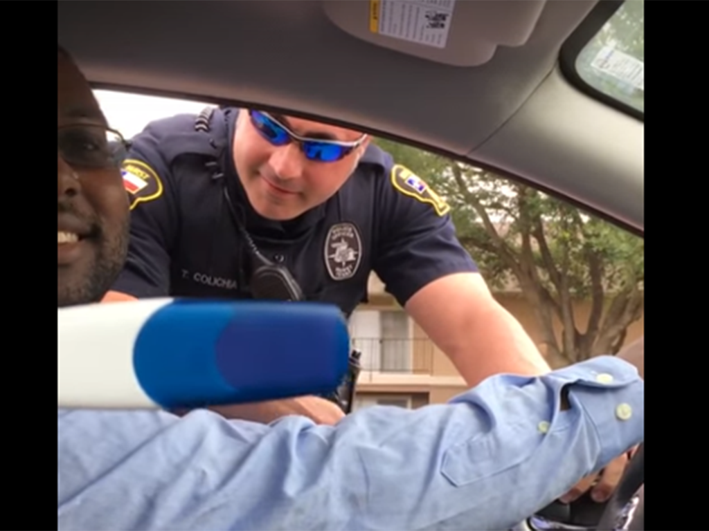 A Texas woman hatched an elaborate prank involving local police to announce her pregnancy to her husband. 