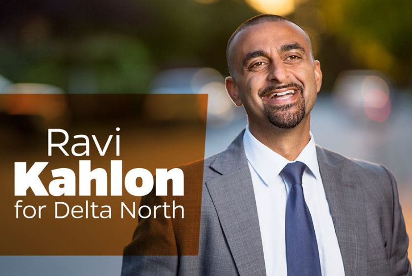 Ravi Kahlon, candidate for Delta North.