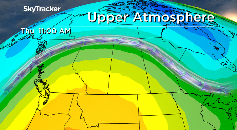 Upper ridge of high pressure builds in the sunshine and heat to end off the first week of May.
