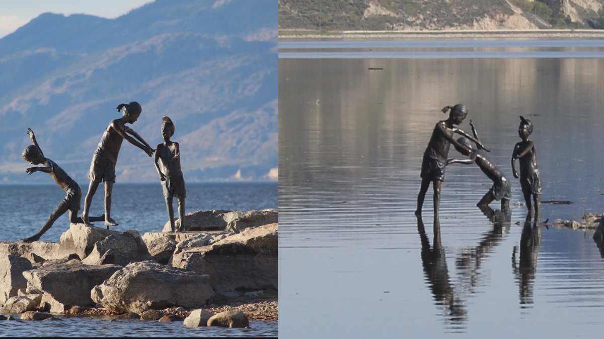 ‘The Romp’ statue in Penticton now looks like ‘The Wade’ - image