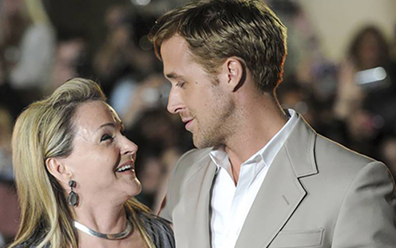 Ryan Gosling (R) and mother Donna Gosling arrive at 'Ides Of March' Premiere during the 2011 TIFF in Toronto, Canada.