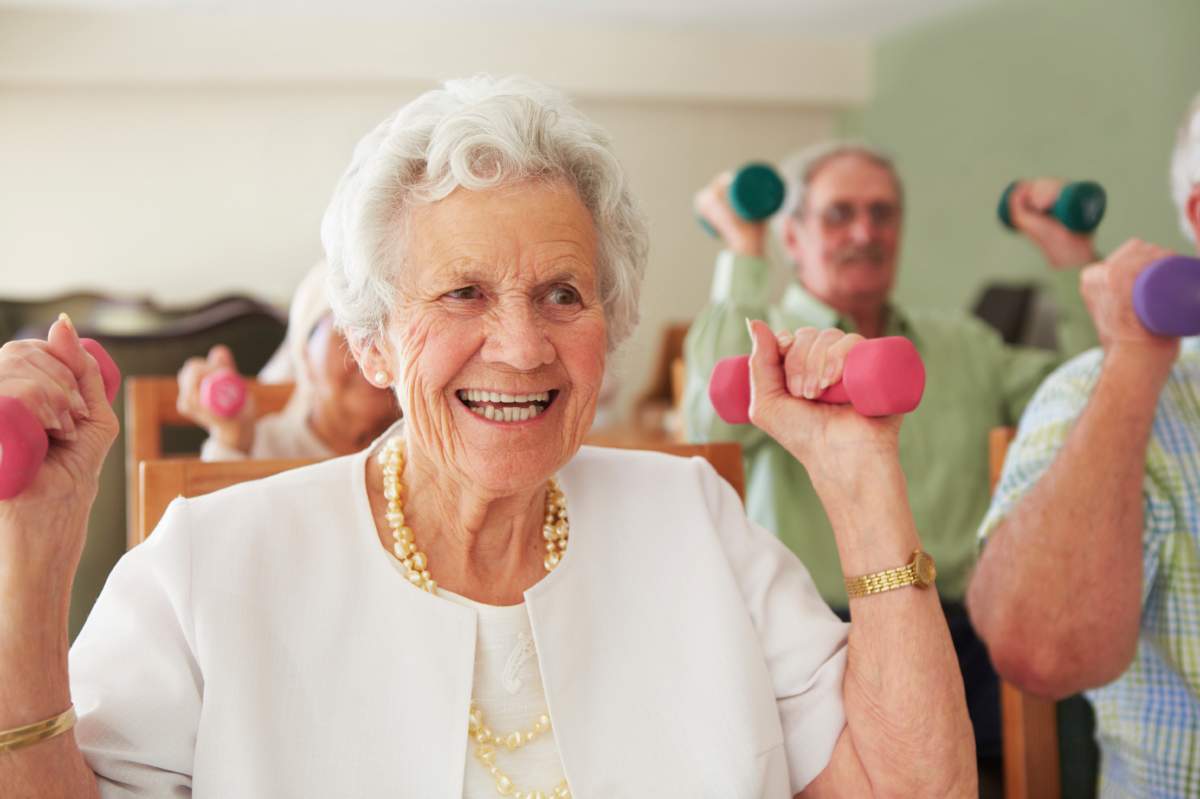 Being physically active is the best way for seniors to avoid falls - image