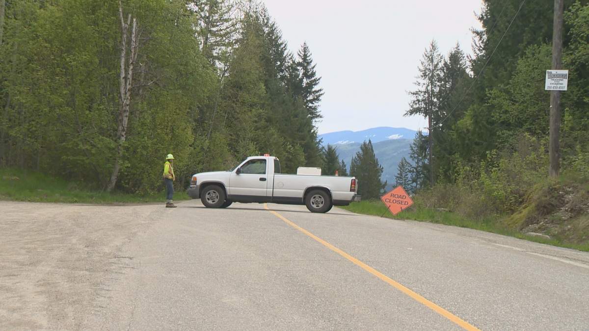 Shuswap road buried under mudslide reopens - image