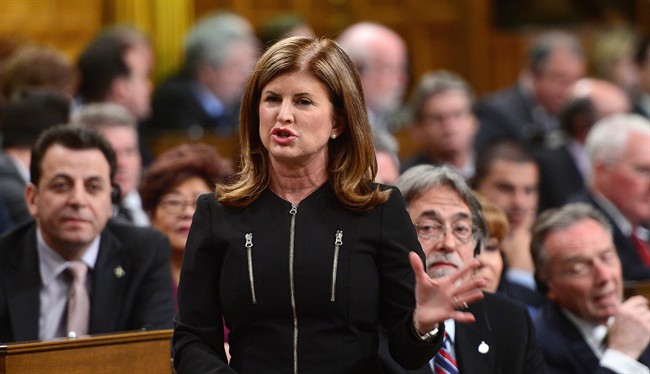 Interim Conservative Leader Rona Ambrose asks a question during Question Period in the Hosue of Commons on Parliament Hill in Ottawa on Monday, May 15, 2017. Ambrose is expected to announce Tuesday that she will resign her seat in the House of Commons this summer. 