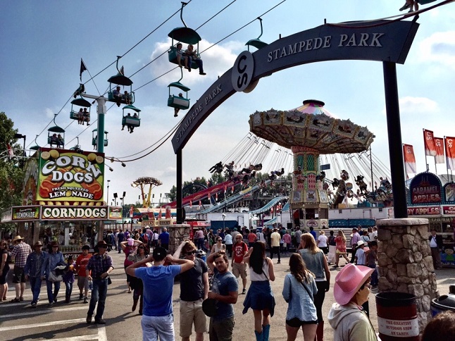 Calgary Stampede midway.