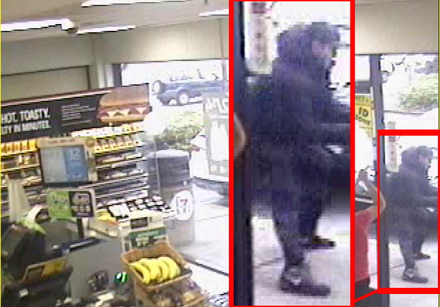 Surveillance footage of the person of interest.